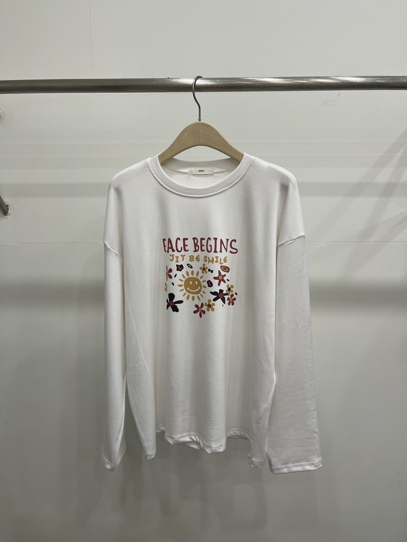 FIFTY東大門直郵女裝新款職業時尚26春夏真品熱賣長袖T恤FIFTY長袖T恤