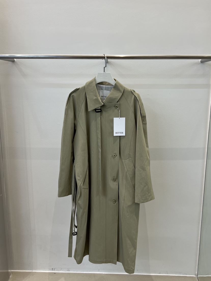 BETTER東大門實拍女裝新品職業26春夏時尚推薦人氣長款風衣BETTER長款風衣