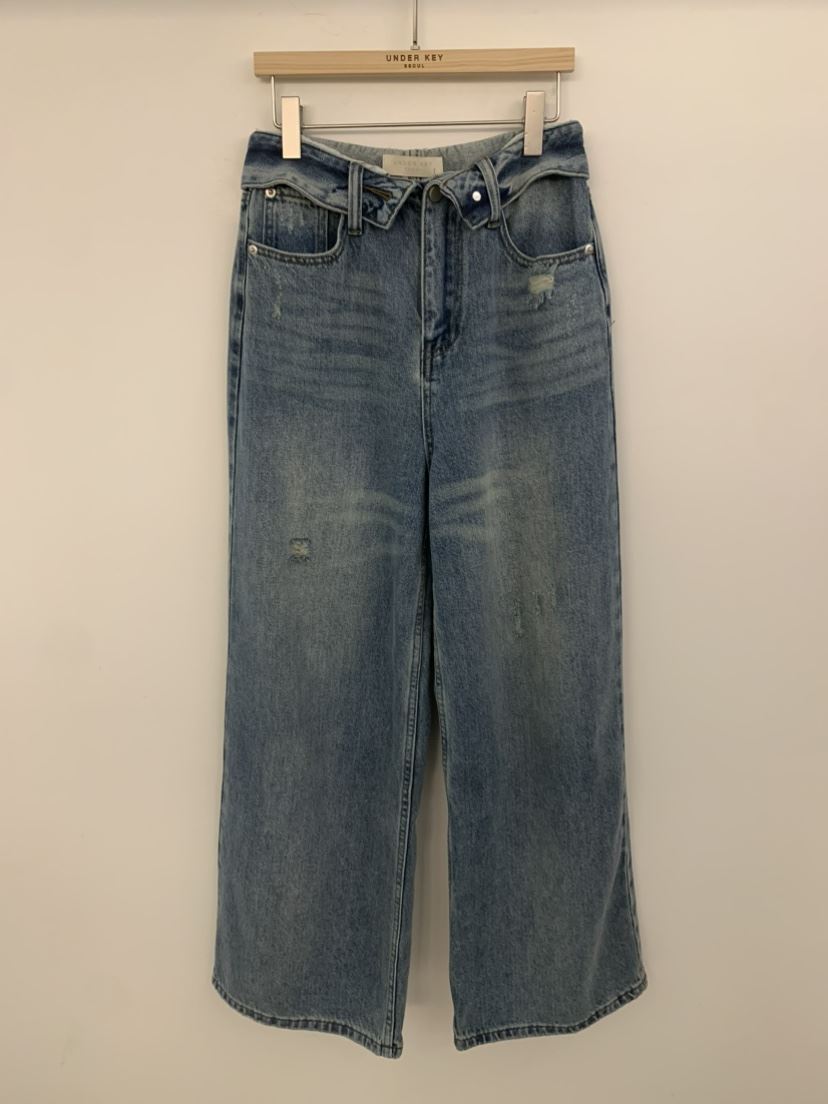UNDER KEY東大門直郵女裝新品真品26春夏熱賣人氣牛仔褲UNDER KEY牛仔褲