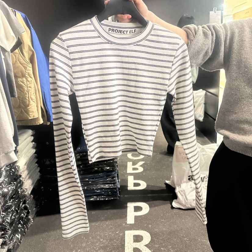 ELF-L東大門直郵女士新品休閑真品推薦時尚26春夏長袖T恤PROJECT ELF/ELF-L長袖T恤