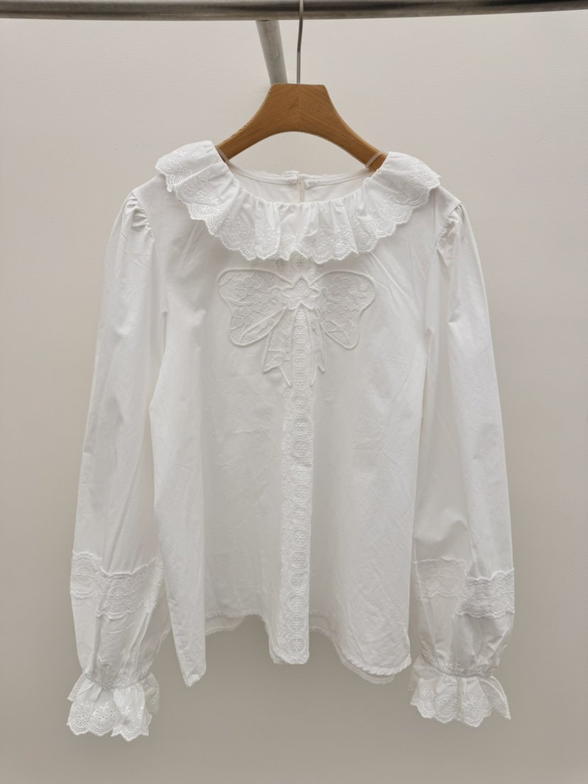 THORE韓國直郵女士新款推薦人氣真品時尚休閑26春夏襯衫蕾絲衫THORE襯衫/蕾絲衫