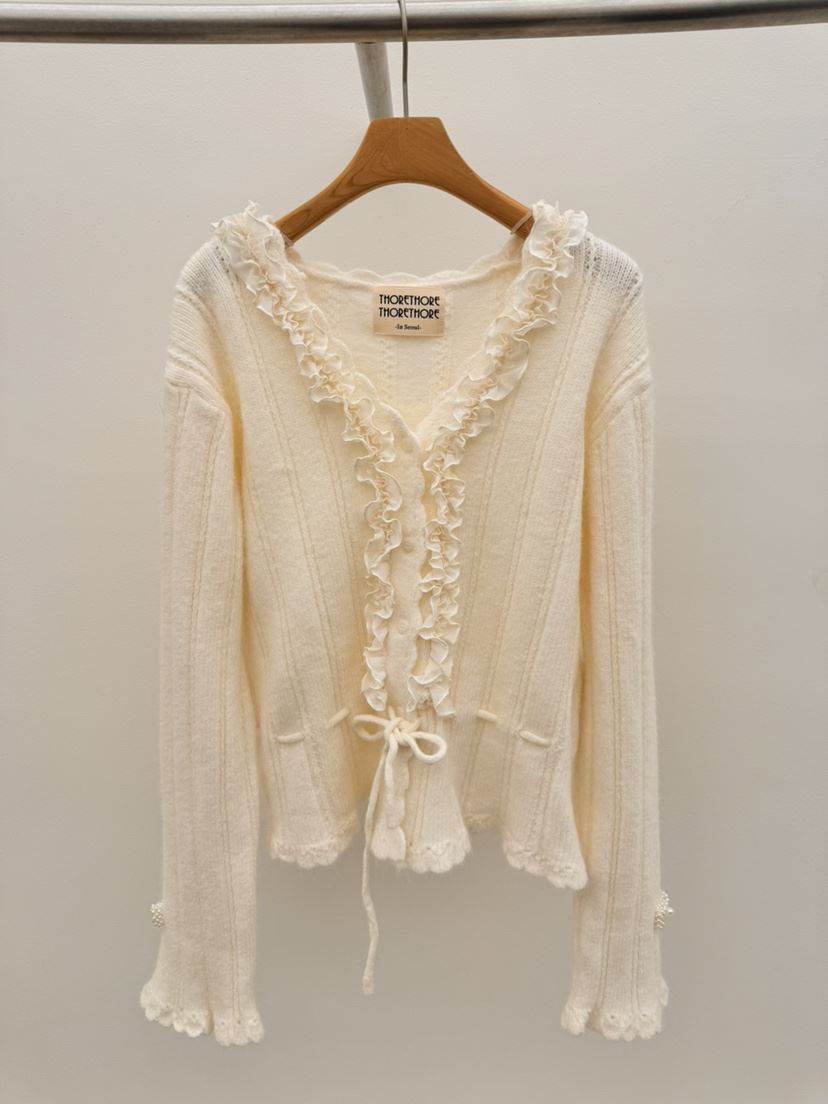 THORE韓國代購女士新品休閑26春夏推薦職業時尚熱賣針織衫THORE針織衫