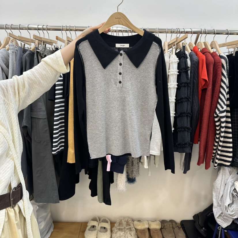 DELIGHT-L東大門實拍女士新款職業人氣推薦熱賣真品針織衫DELIGHT-L針織衫