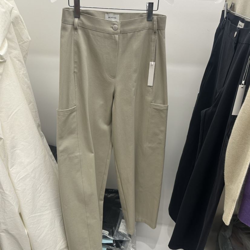 HELVETICA韓國代購女士新款職業休閑26春夏休閑褲工裝褲口袋HELVETICA休閑褲