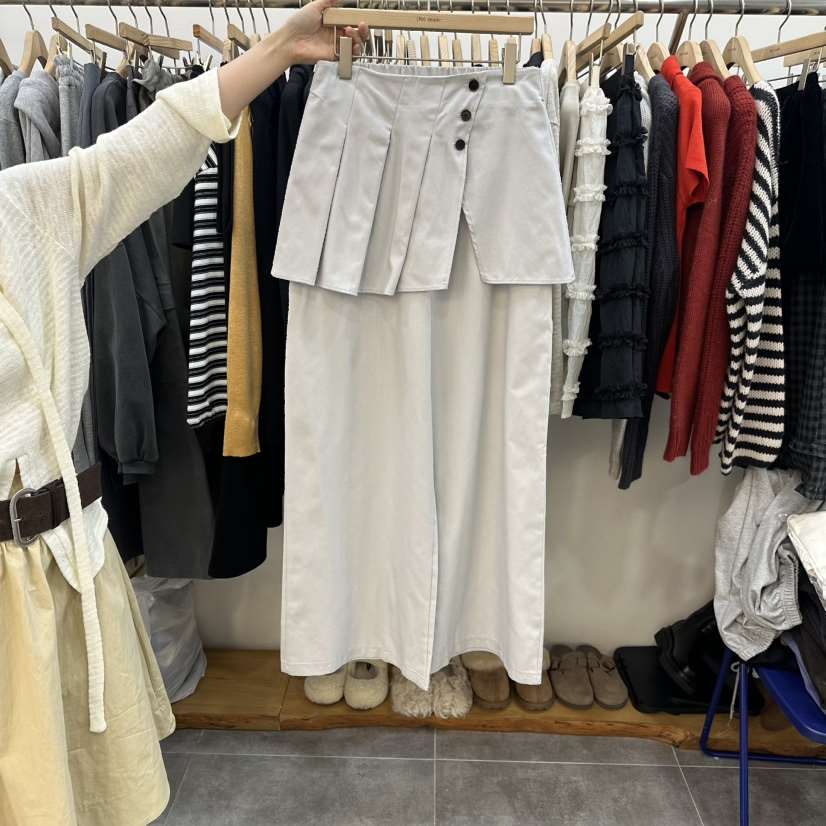 DELIGHT-L韓國直郵女士新品26春夏職業真品時尚裙褲褶裥DELIGHT-L裙褲