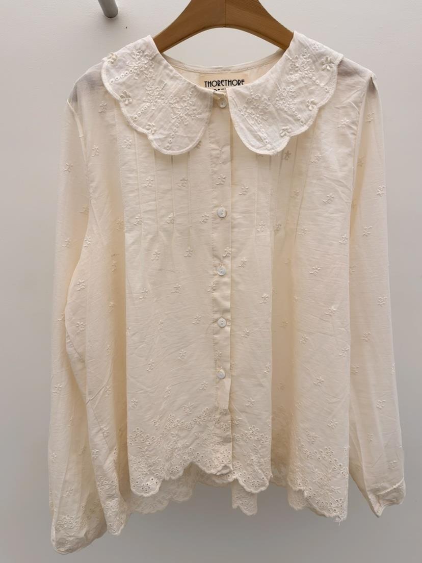 THORE韓國代購女士新款真品職業熱賣時尚26春夏襯衫蕾絲衫THORE襯衫/蕾絲衫