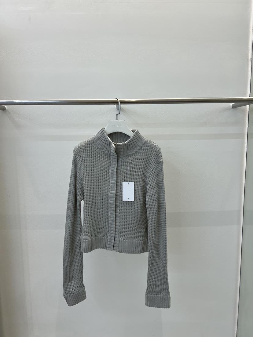 BETTER韓國直郵女士新款休閑時尚推薦26春夏職業針織衫拉鏈BETTER針織衫