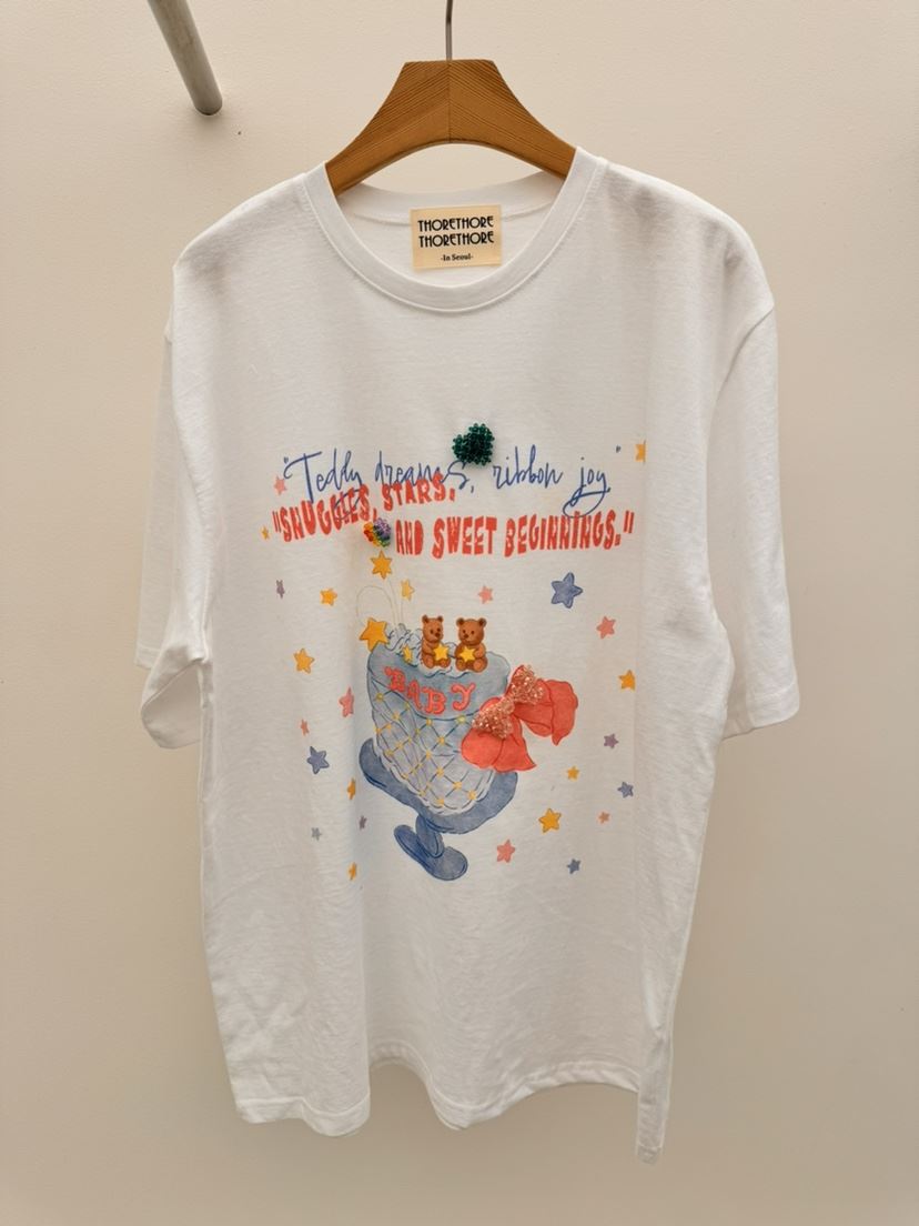 THORE韓國代購女士新品熱賣時尚人氣26春夏真品推薦休閑T恤THORET恤