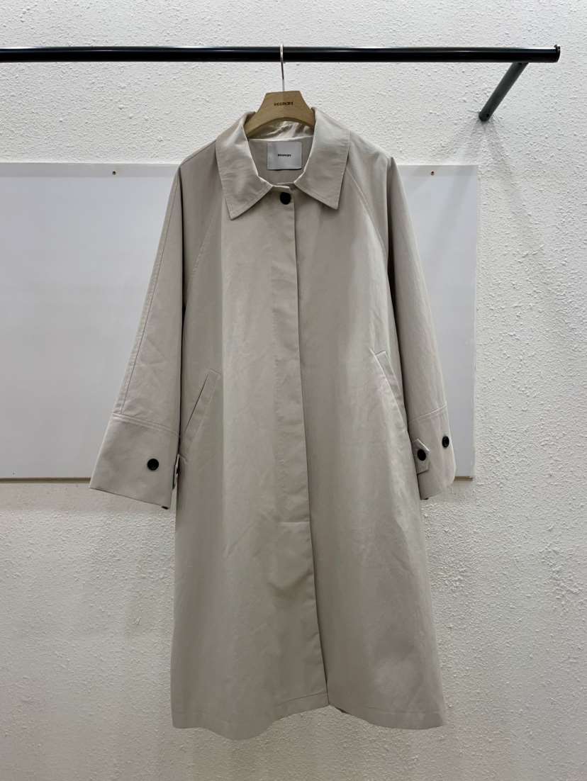 EGGPLANT東大門代購女裝新品26春夏推薦休閑真品長款風衣EGGPLANT長款風衣