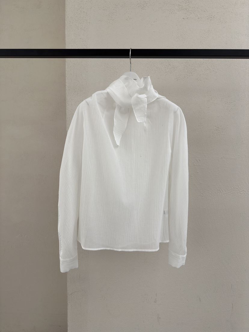 MONDAY TO SUNDAY東大門實拍女裝新款熱賣襯衫蕾絲衫褶皺MONDAY TO SUNDAY襯衫/蕾絲衫