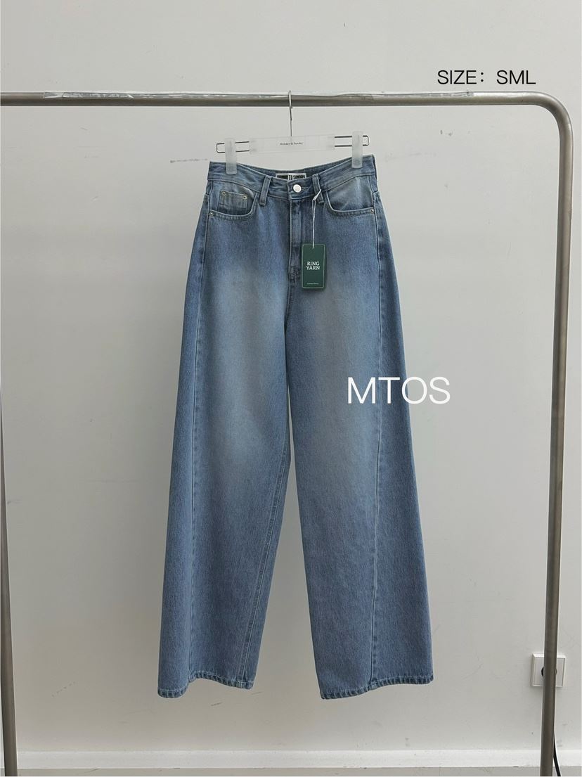 MONDAY TO SUNDAY東大門代購女裝新品休閑熱賣時尚牛仔褲MONDAY TO SUNDAY牛仔褲