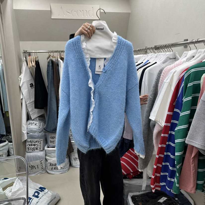 ASCEND東大門代購女裝新款休閑職業真品26春夏針織衫開衫ASCEND針織衫