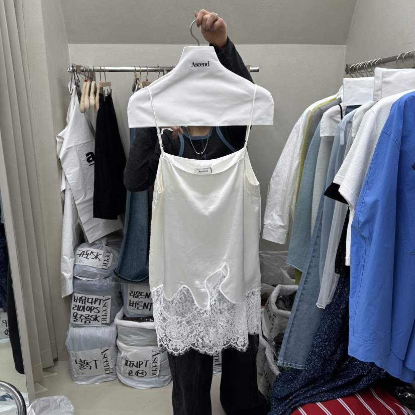 ASCEND韓國直郵女士新品時尚真品26春夏休閑吊帶背心蕾絲ASCEND吊帶/背心