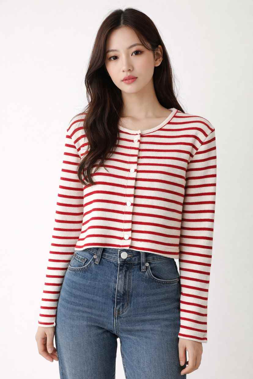 RED-J-레드.J-T東大門直郵女裝新品人氣針織衫開襟衫RED-J針織衫