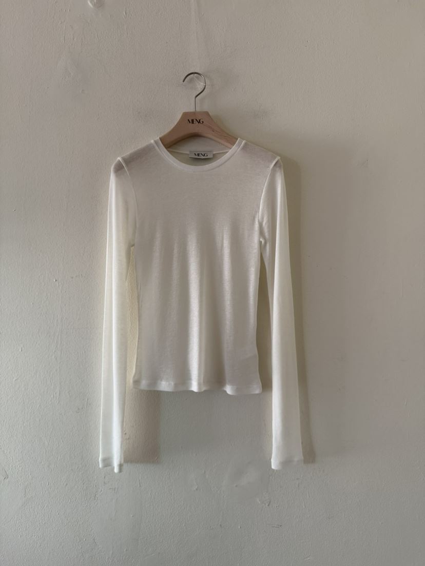 MENG東大門代購女士新品人氣26春夏職業休閑真品推薦長袖T恤MENG長袖T恤