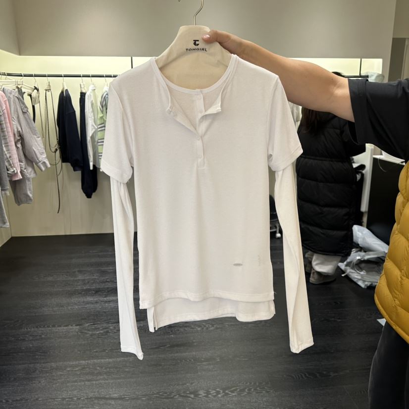 TOMGIRL韓國直郵女士新款時尚休閑推薦熱賣26春夏長袖T恤TOMGIRL長袖T恤