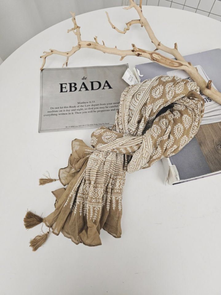 EBADA韓國代購女裝新款職業時尚休閑熱賣26春夏真品圍巾披肩EBADA圍巾/披肩