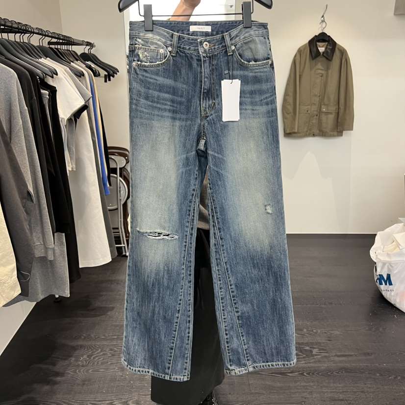 OBJECT韓國直郵女裝新品真品時尚休閑推薦職業熱賣牛仔褲OBJECT牛仔褲