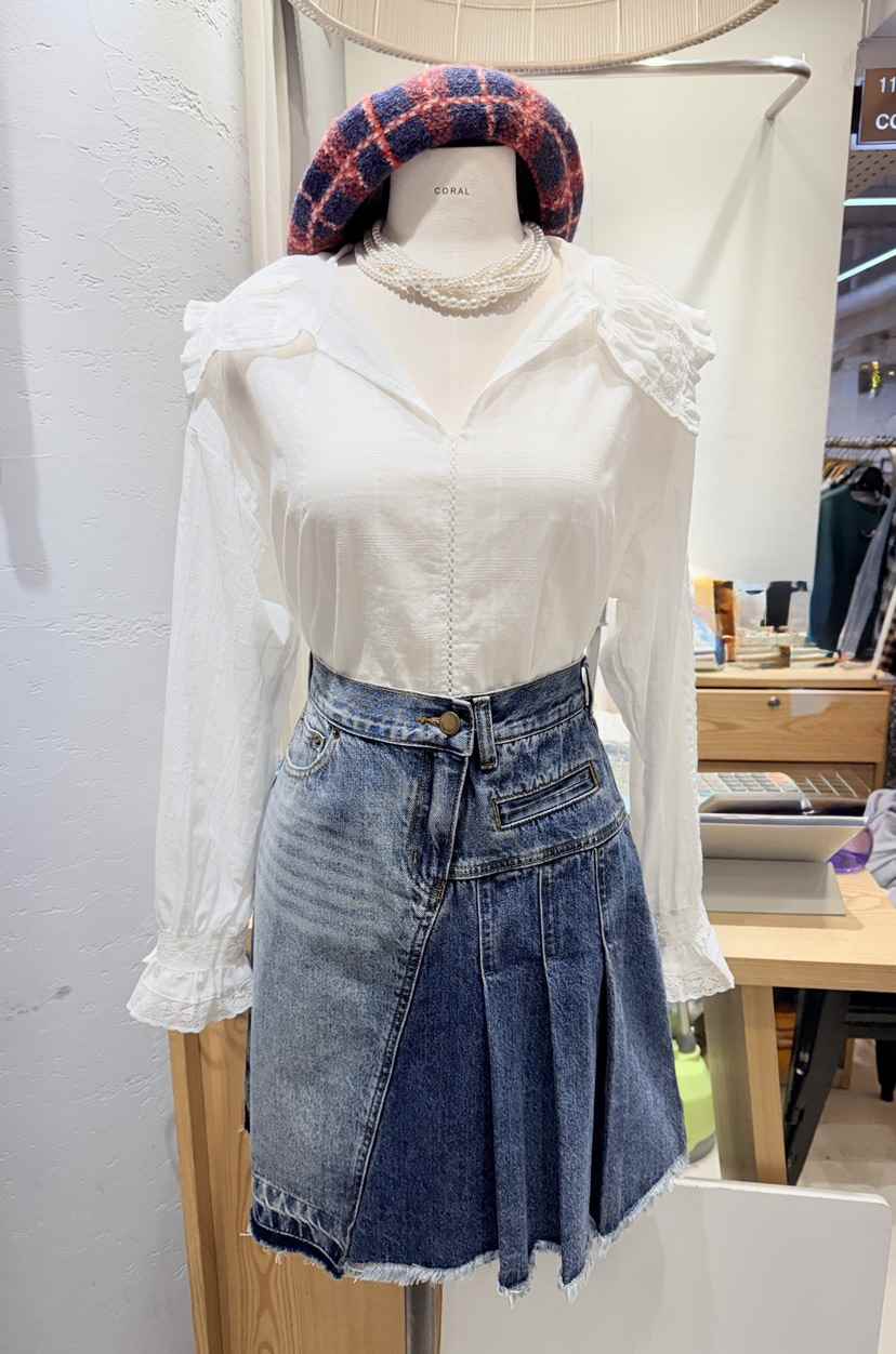 CORAL韓國直郵女裝新品熱賣推薦26春夏職業人氣時尚真品短裙CORAL短裙