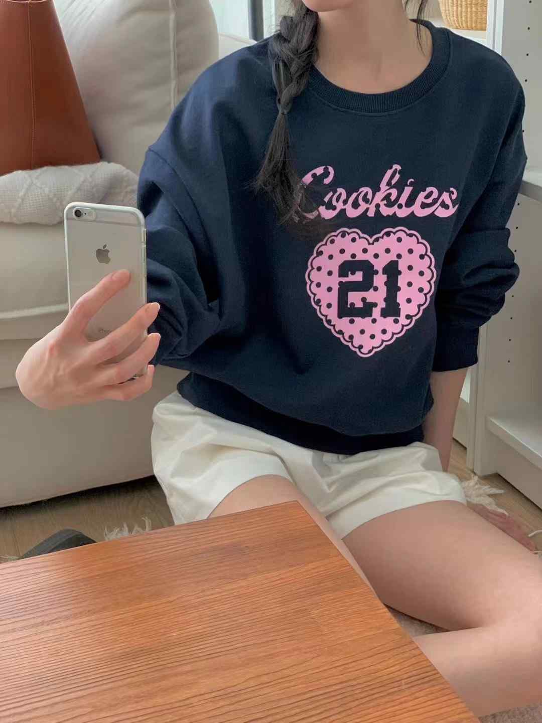 OBE東大門直郵女士新款推薦真品時尚人氣職業26春夏休閑衛衣OBE衛衣