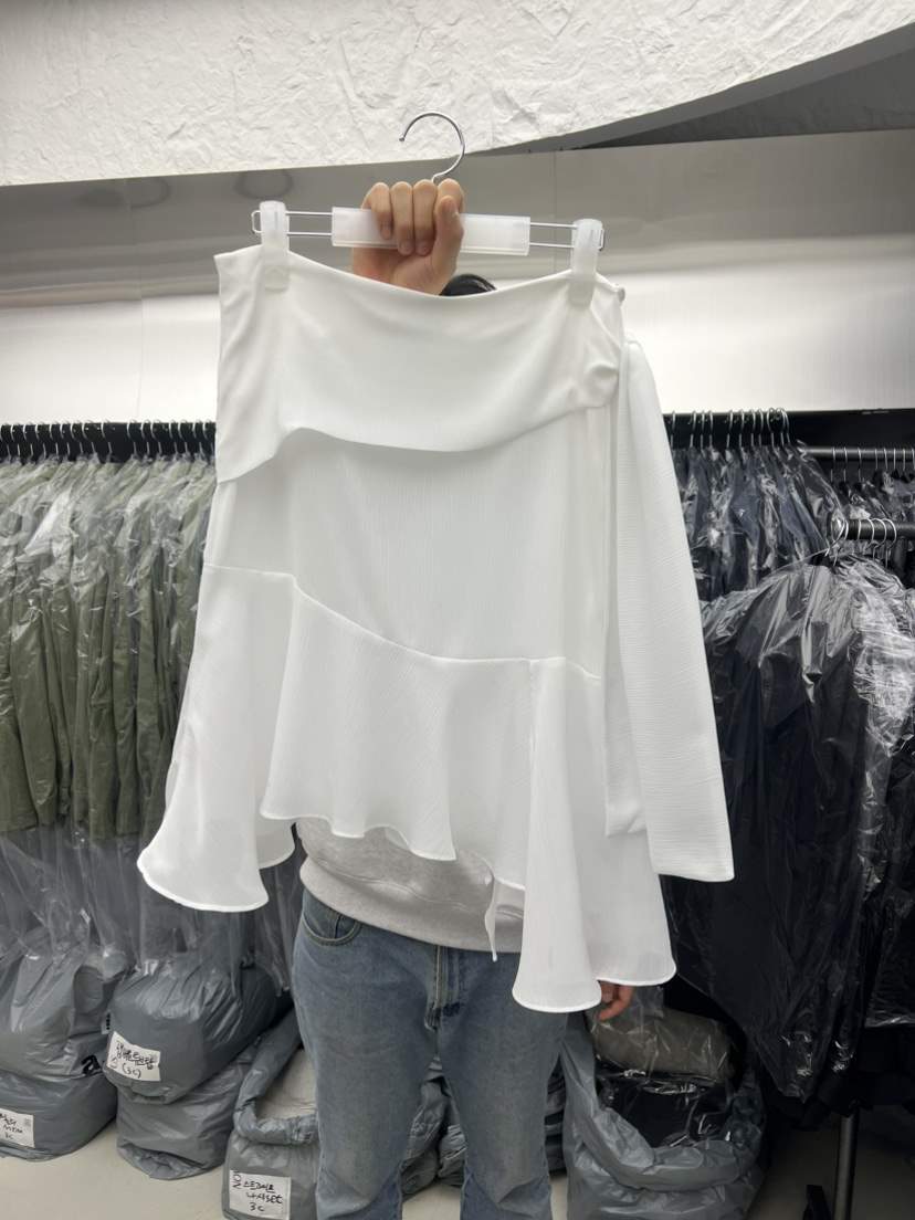 NOVUS韓國直郵女裝新款休閑熱賣半身裙中短裙不含腰帶雪紡NOVUS半身裙/中短裙