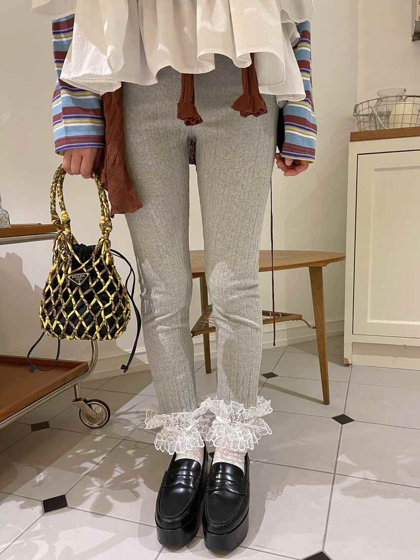 BOUTIQUE-L東大門直郵女士新款職業26春夏打底褲鯊魚褲蕾絲BOUTIQUE-L打底褲/鯊魚褲