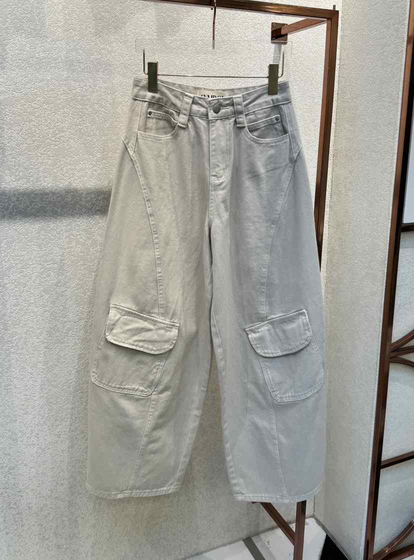 SYMBOL東大門代購女裝新品職業熱賣時尚26春夏牛仔褲工裝SYMBOL牛仔褲