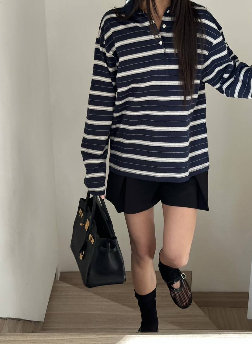 LE VASE東大門實拍女士新品推薦休閑時尚職業人氣長袖T恤LE VASE長袖T恤