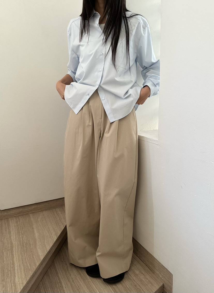 LE VASE東大門代購女裝新品職業26春夏時尚休閑休閑褲棉LE VASE休閑褲