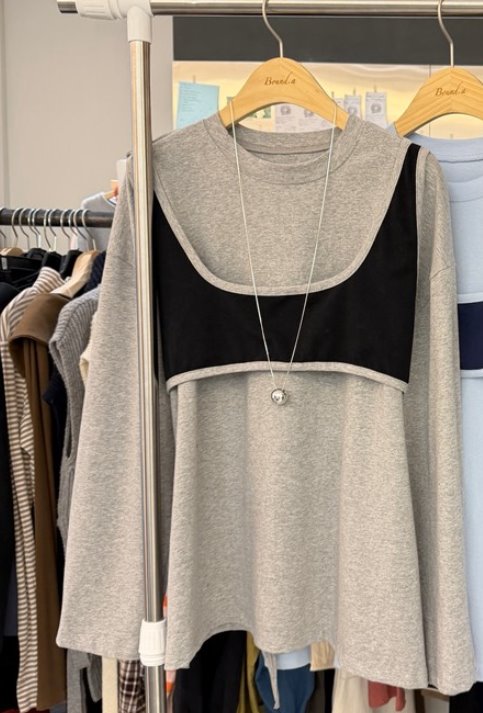 BOUND.A東大門直郵女士新款26春夏職業人氣休閑熱賣長袖T恤BOUND.A長袖T恤