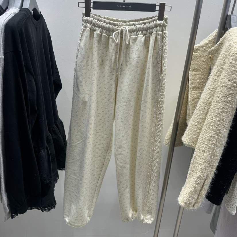 TARABY MOTION韓國直郵女士新品真品人氣時尚休閑褲蕾絲TARABY MOTION休閑褲