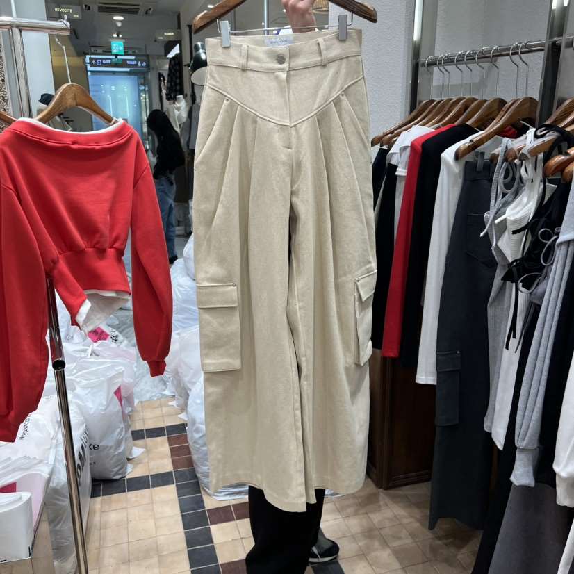 2TWO MOON東大門實拍女裝新品26春夏推薦休閑休閑褲口袋2TWO MOON休閑褲