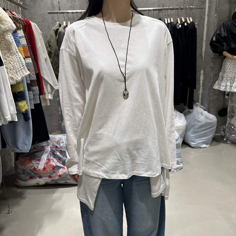 JUNI東大門實拍女士新款職業真品26春夏熱賣長袖T恤不含項鏈my juni長袖T恤