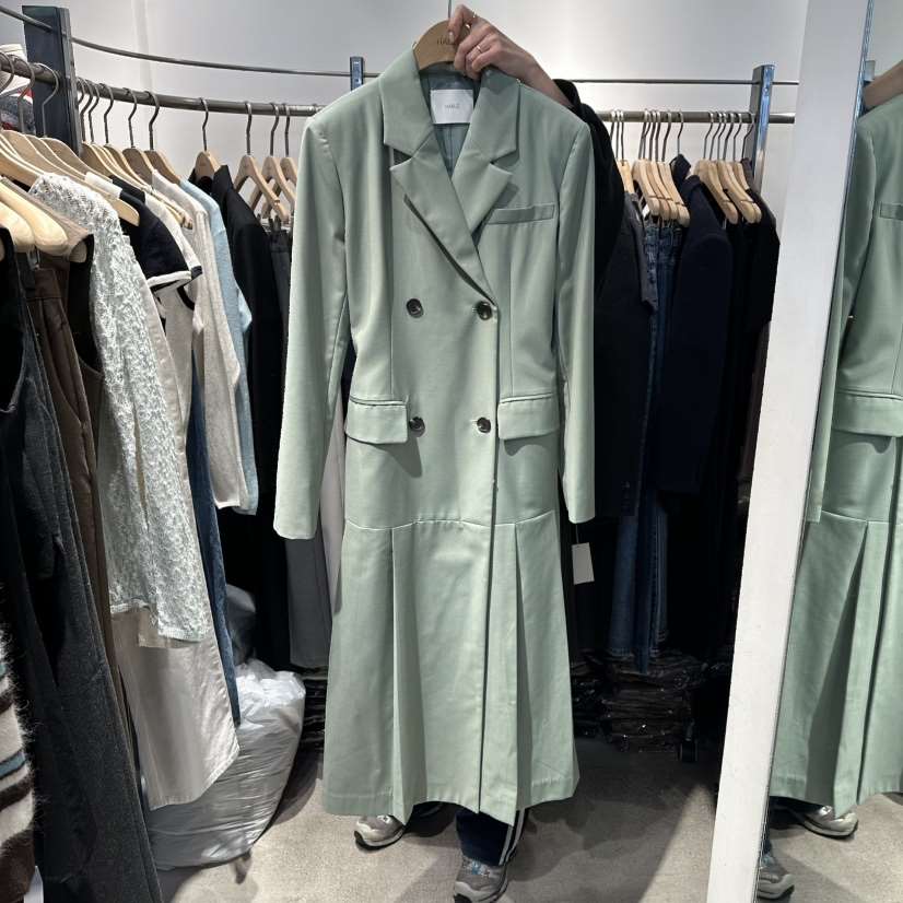 HABLE東大門代購女裝新款時尚休閑職業人氣熱賣26春夏長款風衣HABLE長款風衣