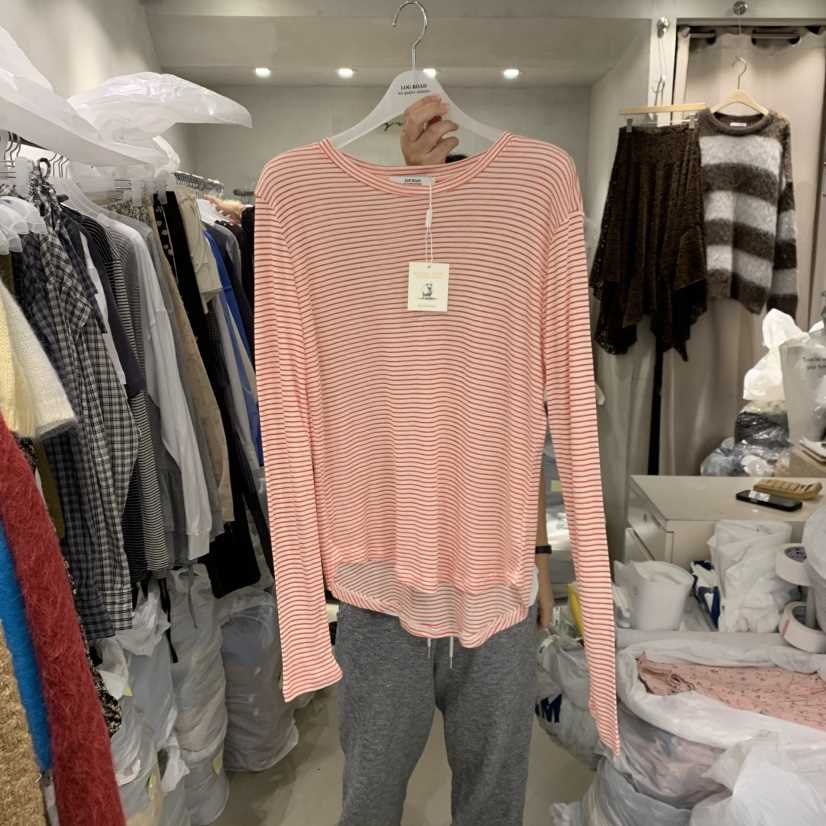 LOGROAD東大門代購女裝新款休閑推薦熱賣長袖T恤美利奴羊毛LOG ROAD長袖T恤