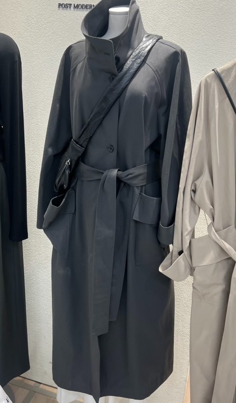 POSTMODERN韓國直郵女裝新款推薦真品職業人氣長款風衣高領POSTMODERN長款風衣