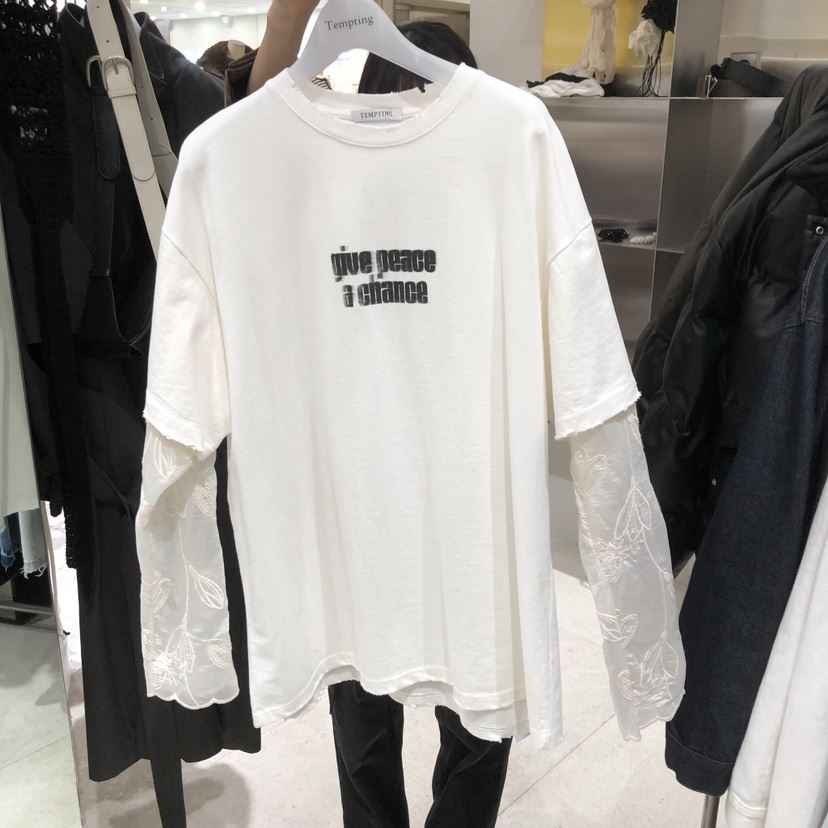 TEMPTING東大門直郵女裝新款人氣休閑推薦26春夏時尚長袖T恤TEMPTING長袖T恤