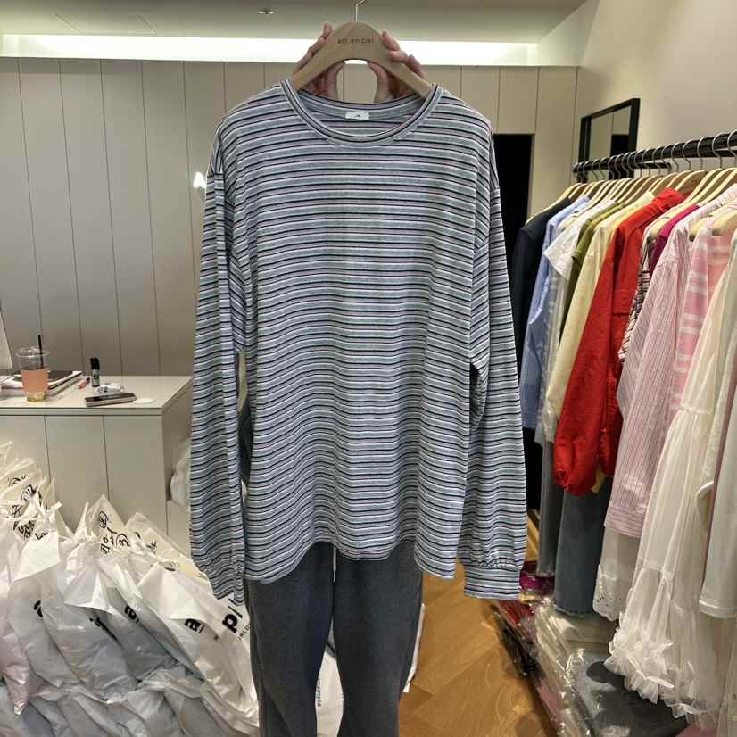 ARC東大門代購女裝新款人氣真品休閑推薦時尚26春夏長袖T恤棉ARC EN CIEL長袖T恤