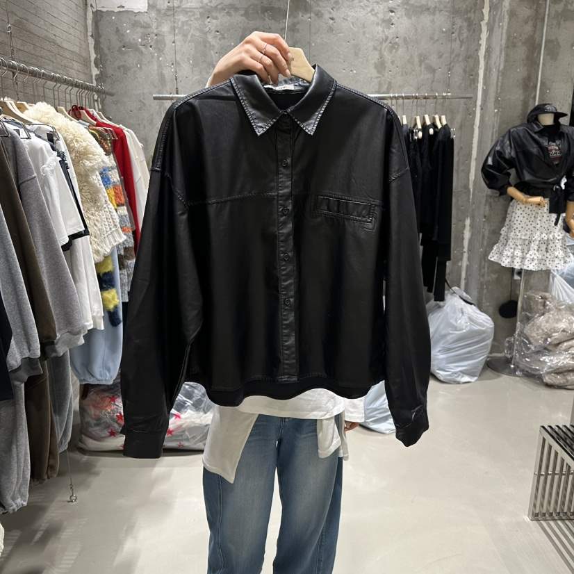 JUNI韓國代購女士新品真品人氣職業時尚休閑26春夏夾克皮革my juni夾克