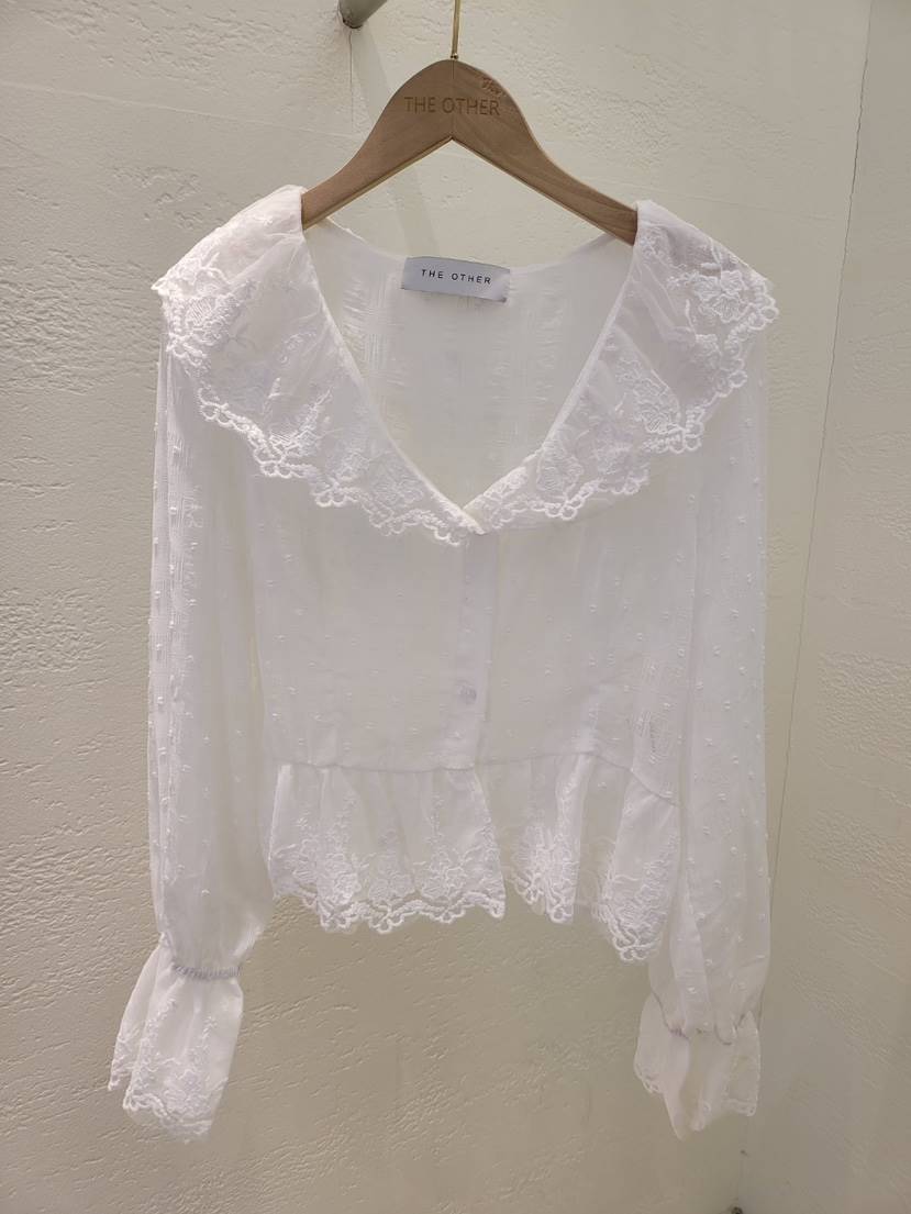 THE OTHER東大門直郵女裝新品真品職業休閑襯衫蕾絲衫透視THE OTHER襯衫/蕾絲衫