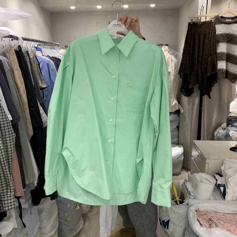 LOGROAD東大門實拍女士新品時尚26春夏熱賣人氣襯衫蕾絲衫LOG ROAD襯衫/蕾絲衫