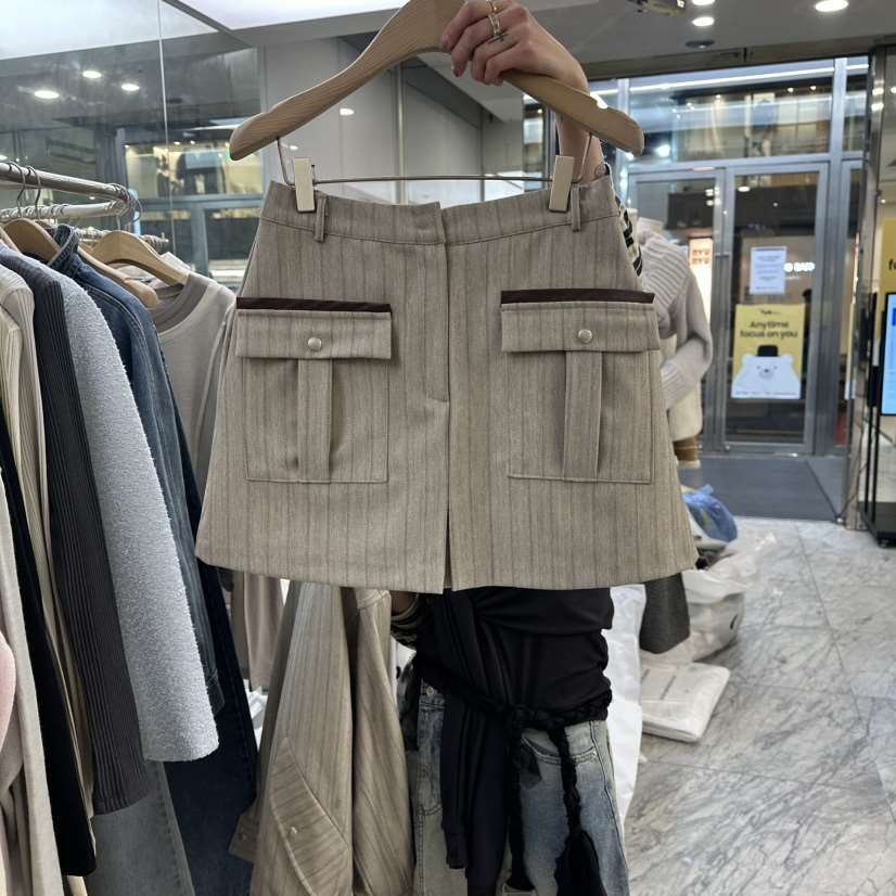 FOUNDATION韓國直郵女裝新款26春夏熱賣真品時尚職業短裙FOUNDATION短裙