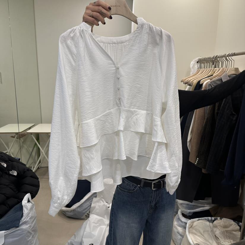 NOPSIS韓國直郵女士新款推薦休閑職業26春夏人氣襯衫蕾絲衫NOPSIS襯衫/蕾絲衫