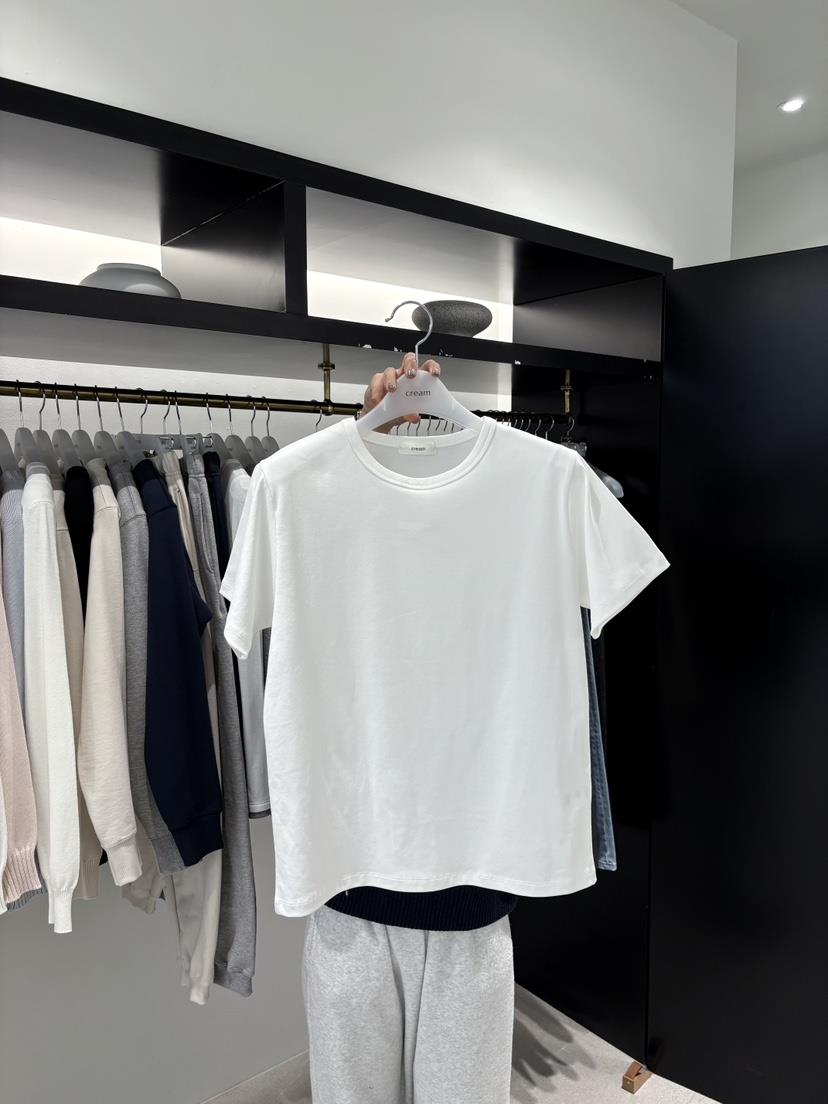 CREAM-P韓國直郵女裝新款26春夏真品熱賣推薦休閑時尚T恤CREAM-PT恤