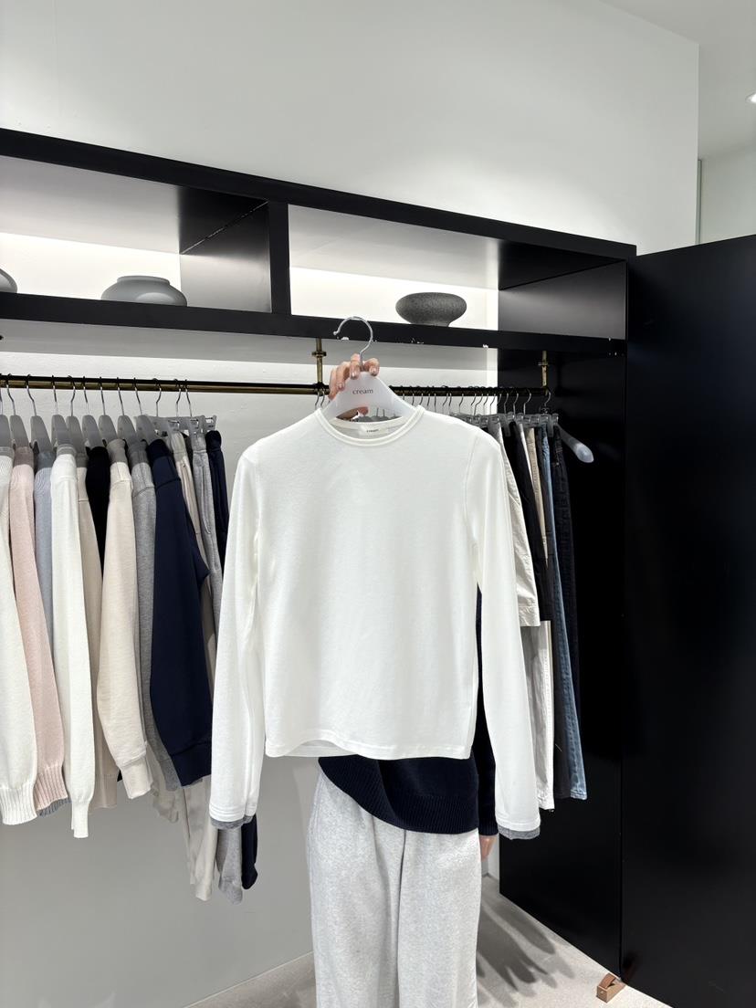 CREAM-P東大門實拍女士新款職業熱賣真品推薦26春夏長袖T恤CREAM-P長袖T恤