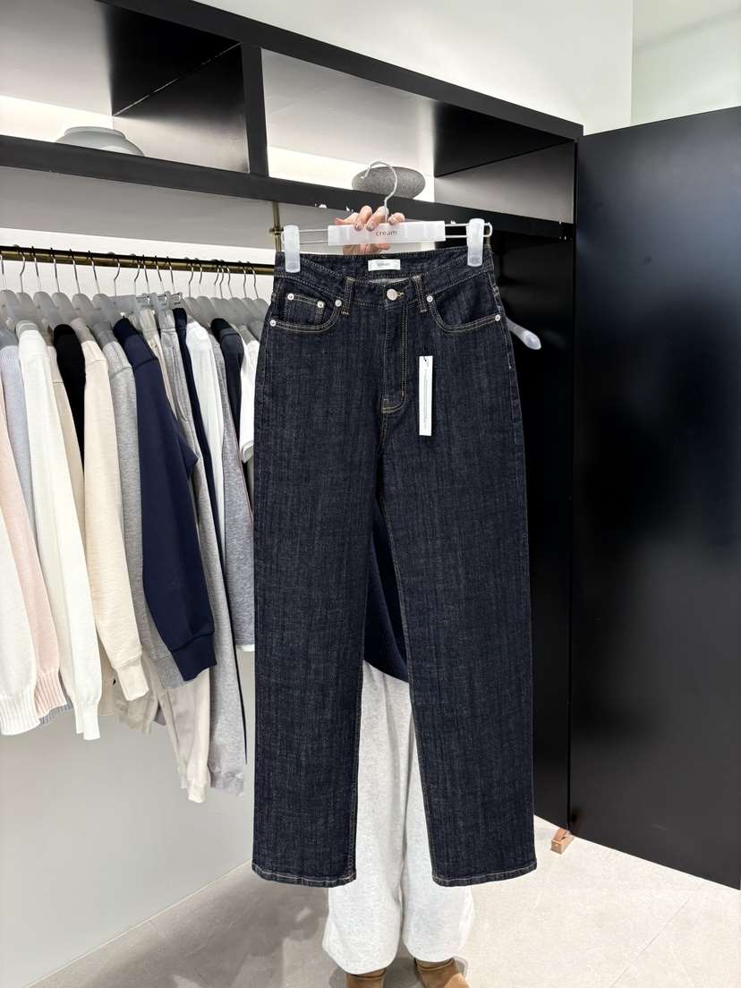 CREAM-P東大門實拍女裝新款時尚人氣熱賣真品牛仔褲不褪色CREAM-P牛仔褲
