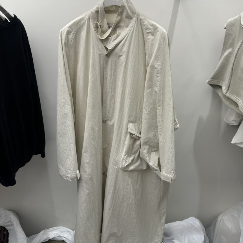 SIXTEEN東大門實拍女士新款熱賣26春夏休閑推薦真品長款風衣SIXTEEN長款風衣