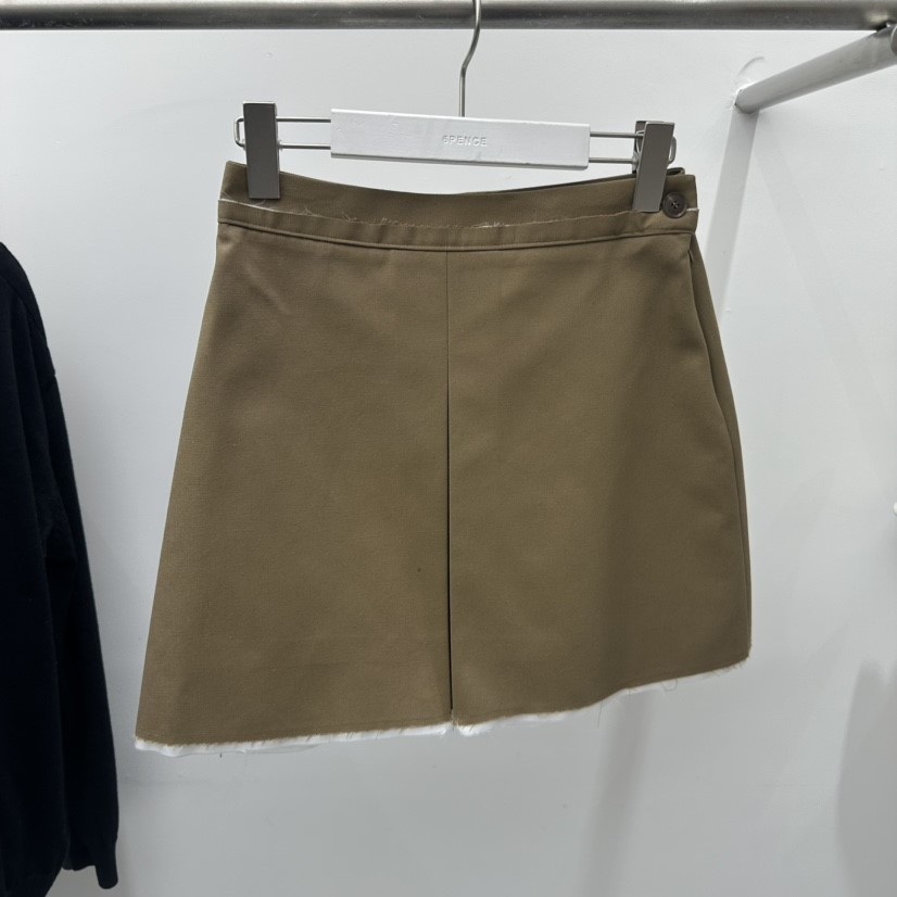 SIXTEEN東大門實拍女士新品休閑人氣26春夏職業熱賣短裙駝色SIXTEEN短裙