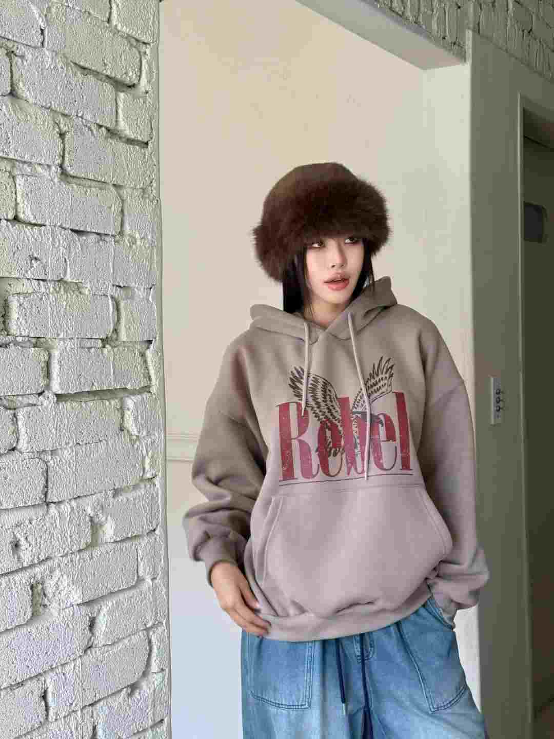 BBIBBICO東大門代購女裝新款26春夏休閑時尚真品熱賣衛衣BBIBBICO衛衣