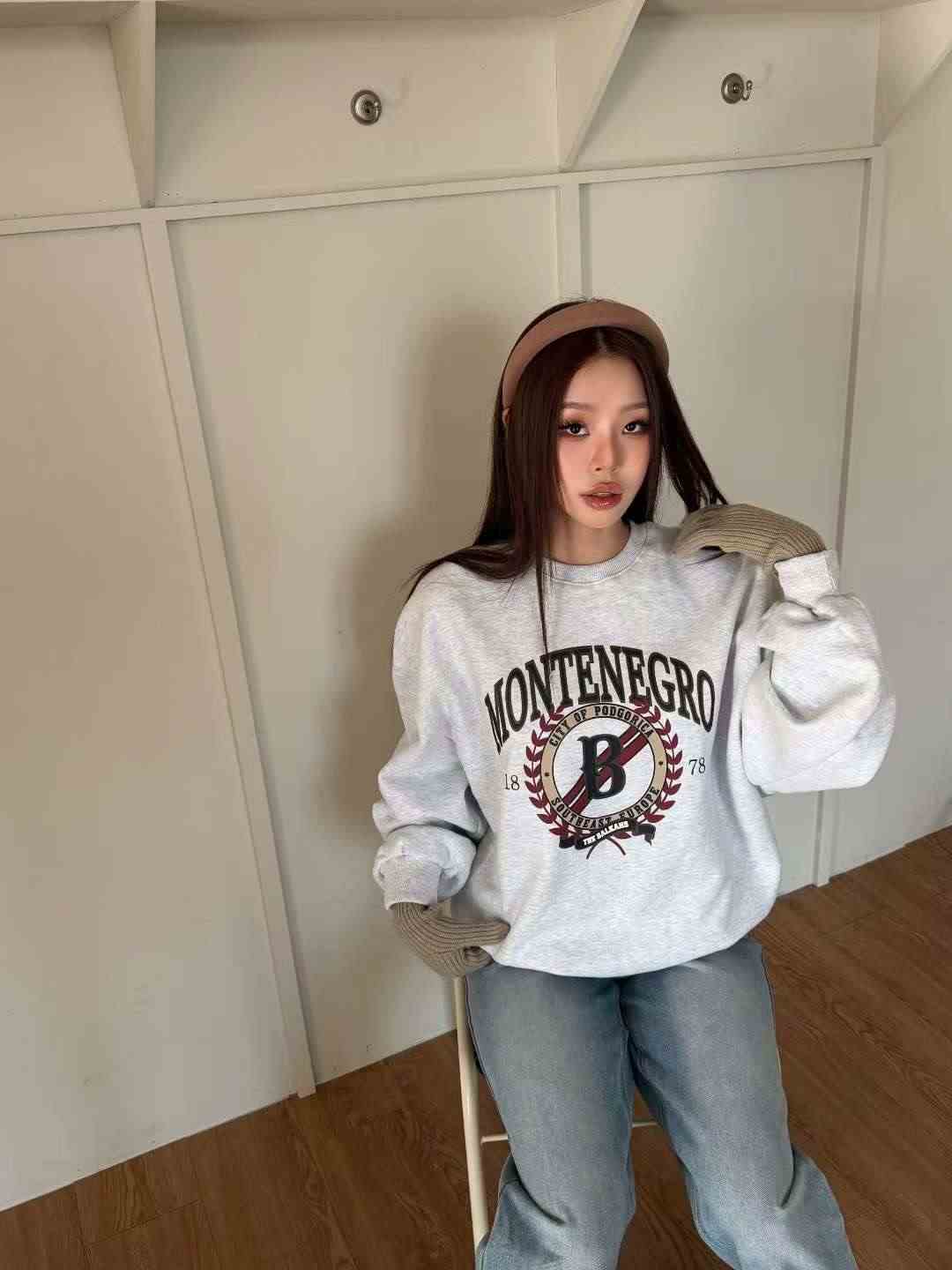 BBIBBICO東大門直郵女士新款熱賣真品時尚休閑推薦職業衛衣BBIBBICO衛衣